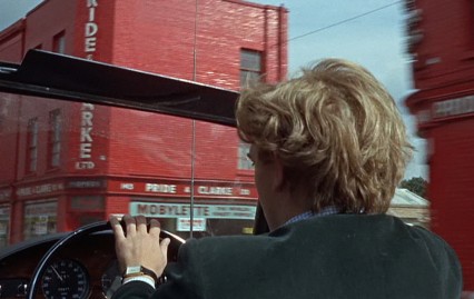 David Hemmings driving on the Stockwell Road in Blow-Up.