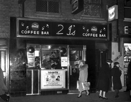 The 2 i's Coffee Bar in Old Compton Street