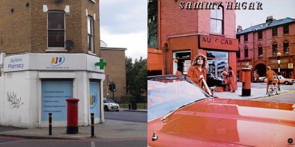 Then and Now: The Stockwell Road in 2015 and 1977 the year that Sammy Hagar's 'Red Album' was released.