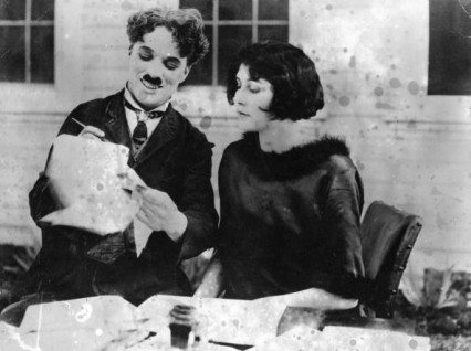 Charlie Chaplin and Lita Grey not long after they were married in 1924.