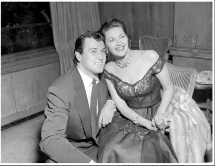 Rock Hudson and Yvonne de Carlo in London August 1952