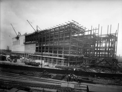 The initial construction of Battersea 'A'