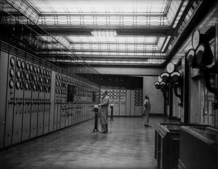 Battersea Power Station's control room July 1933