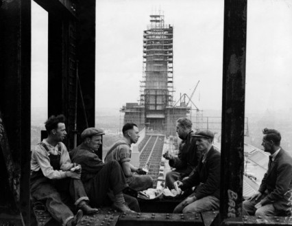 The building of Battersea 'B' in 1951