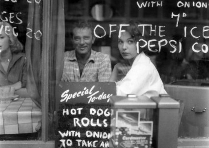 Richard Burton and Claire Bloom during the making of the film