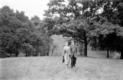 The future Mr and Mrs Wilson, 1956