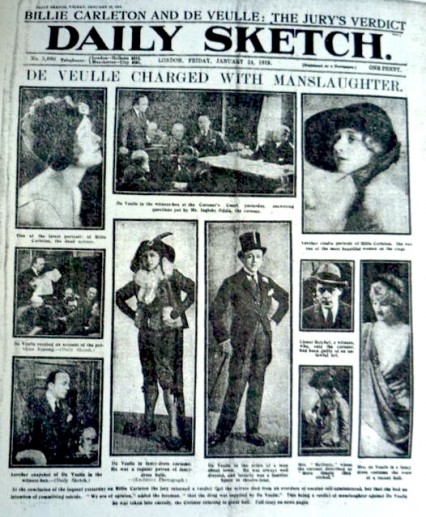 The Daily Sketch front page January 24th 1919