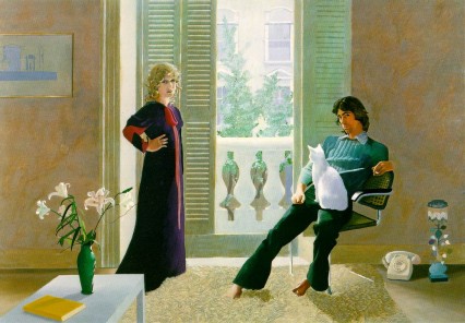 Hockney's Mr and Mrs Clark with Percy