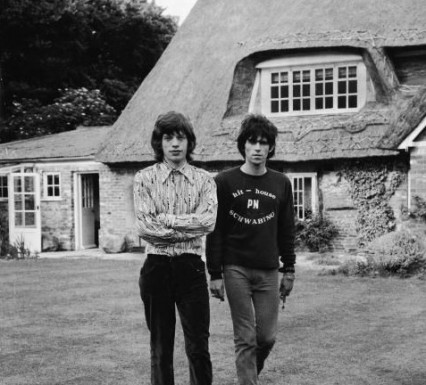 Jagger and Richards at Redlands in 1967