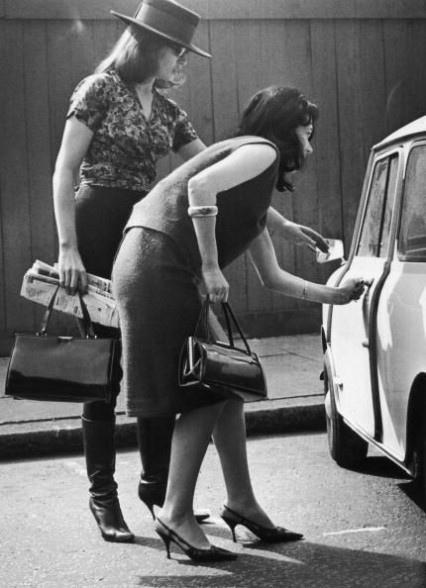 Christine Keeler with friend 25th April 1963