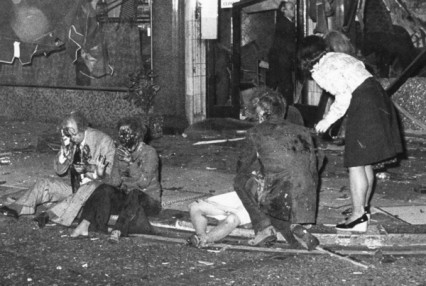 The bloody aftermath of the Mount Street bomb, 29th October 1975