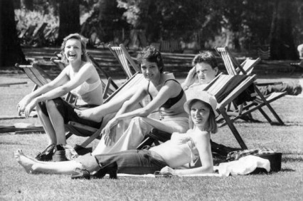 Office girls in St James' Park in the early seventies