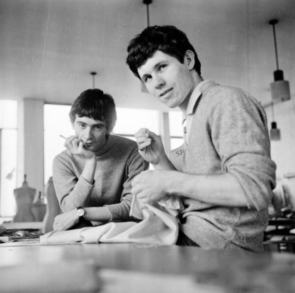 Ossie and Peter Morgan at the Royal College of Art in 1965