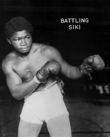 One of the sportsmen in the picture was Sengaleseborn'Battling' Siki who