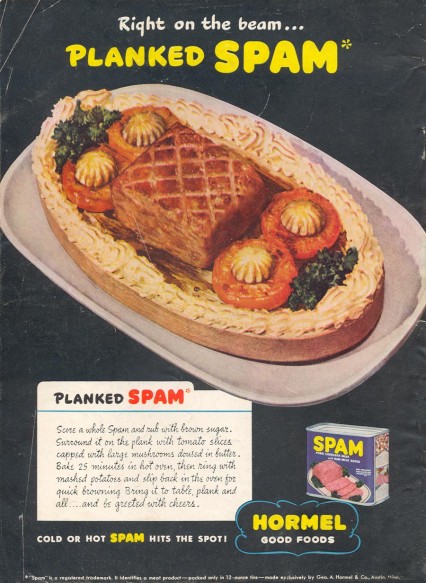 Planked Spam, double yum.