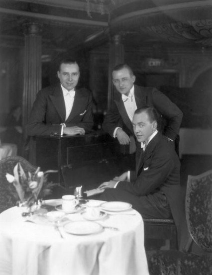 The Three New Yorkers at The Cafe de Paris - John Barney is on the left