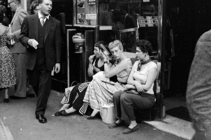 Doing what teenagers do best, hanging around in Soho